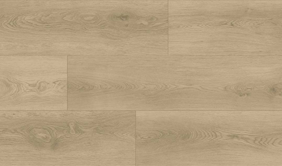 Moraine Drift Clivia SPC vinyl plank flooring, warm natural honey-beige oak