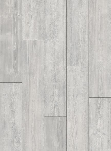 Glacier Clivia SPC vinyl plank flooring, pale weathered-grey distressed oak