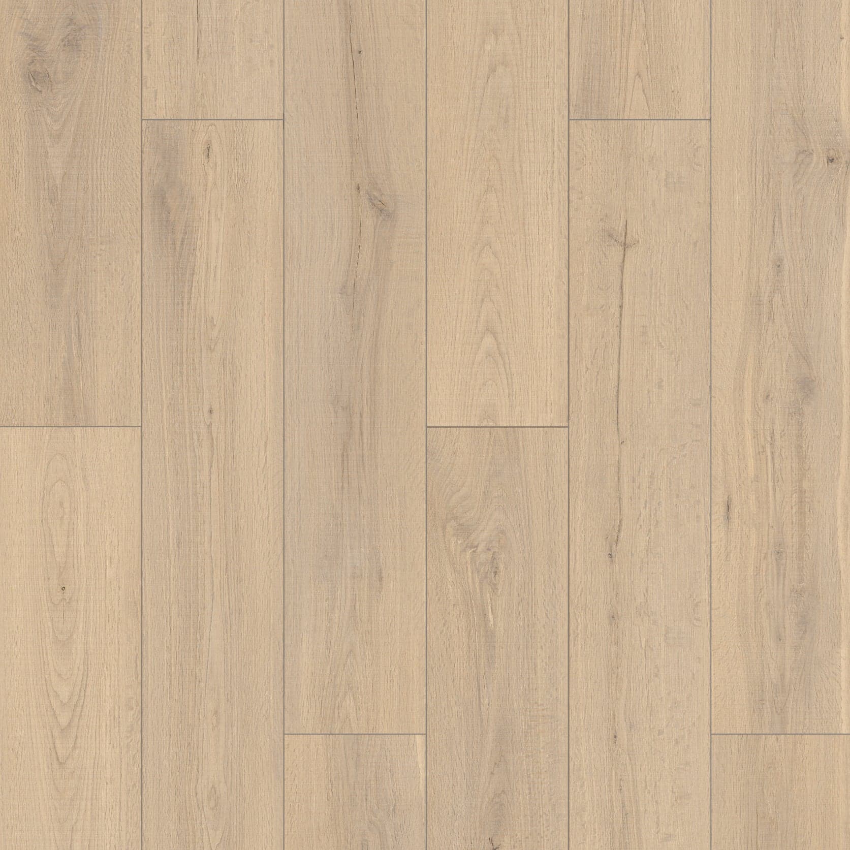 Teddy Oakel City waterproof laminate flooring, light sandy-greige natural oak