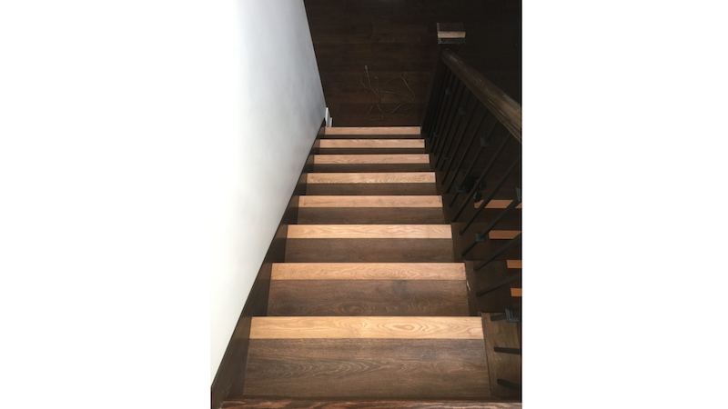 Hardwood Installed Flooring for stairs