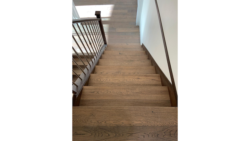 Hardwood Installed Flooring for Stairs